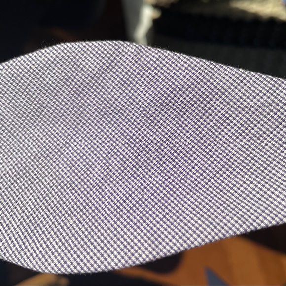 Onassis bow tie tiny purple checks - Picture 3 of 7